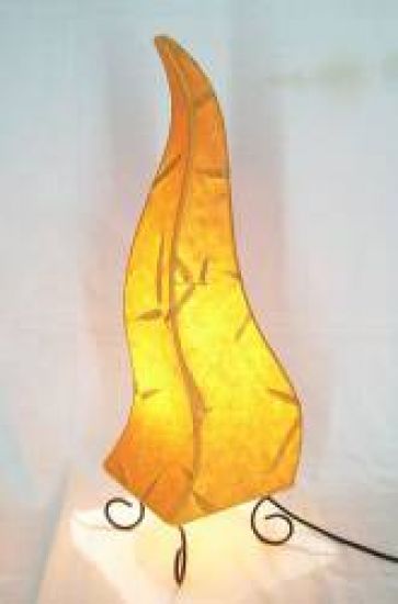 Lampe Stehlampe Tischlampe Pyramide 60cm Orange