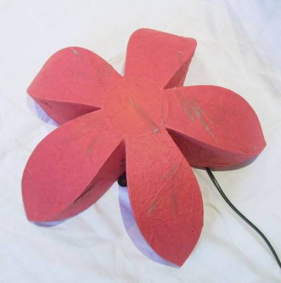 Wandlampe Lampe Wandleuchte Blume Stern 45cm Rot