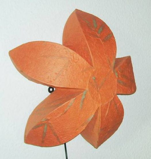 Wandlampe Lampe Wandleuchte Blume Stern 45cm Orange