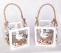 Maritim 2 Set Teelicht Teelichthalter m. M�we 8,5cm