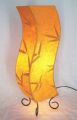 Lampe Stehlampe Tischlampe Welle 60cm Orange