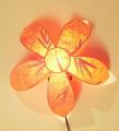 Wandlampe Lampe Wandleuchte Blume Stern 45cm Rot