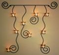Wandteelichthalter Lysa Wandkerzenhalter Metall 74cm Teelichthal