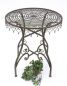 Preview: DanDiBo bistro table antique round folding table Malega 12184 bistro table garden table metal iron table balcony table vintage