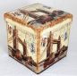 Preview: Hocker aus Kunstleder Sitzhocker 2216 Aufbewahrungsbox 40cm Sitzwürfel Truhe Korb