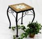 Preview: Blumenhocker Merano Mosaik 12015 Blumenständer 38cm Hocker Eckig Beistelltisch
