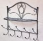 Preview: DanDiBo wall coat rack vintage with shelf coat rack wall 20122 38 cm coat hooks wall shelf hooks