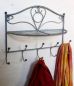 Preview: DanDiBo wall coat rack vintage with shelf coat rack wall 20122 38 cm coat hooks wall shelf hooks