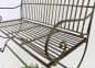 Preview: Bench "Finca" 063 2-Seater made from metal Garden bench Seat Tree bench 102 cm brown