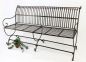 Preview: Bench "Finca" 063-JO 3-Seater made from metal Garden bench Seat Tree bench 153cm brown