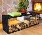Preview: Firewood rack Bench D-Stil 150cm Firewood shelf 10104 Woodbasket Firewood holder