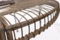 Preview: DanDiBo Rundbank Metall wetterfest Braun Ø 150 cm Baumbank JC112404 Gartenbank Parkbank Sitzbank