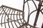 Preview: Bench 121071 Garden bench made from metal 127cm Seat Tree bench round bench Park bench Brown