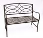 Preview: Bench Garden bench 111185 made from metal Seat Tree bench 2-Seater 109cm Park bench