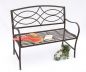 Preview: Bench Garden bench 111185 made from metal Seat Tree bench 2-Seater 109cm Park bench
