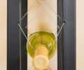 Preview: Designer Wine rack "Pit" 100cm made from metal Bottle stand Bottle holder Bar