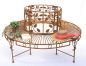 Preview: Round bench metal Bench 100112 Tree bench Seat Garden bench D-140cm H-84cm