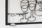 Preview: Relief picture Wine shelf 091975 Bottle stand metal 64 cm Bottle holder Shelf