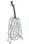 Preview: Weinregal Cello aus Metall 100136 Flaschenhalter 134cm Flaschenregal Wein Bar