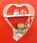 Preview: Shelf Heart 131086 made from metal 43cm Cabinet Console Shelf Type case