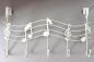 Preview: Door coat rack 131019 Door hook 42 cm Coat rack Coat hook Hook Hook rail / Colour: White