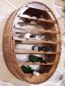 Preview: DanDiBo Weinregal Holz Wand Weinfass 24 Flaschen Braun Wandregal Flaschenregal Flaschenhalter Fass