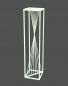 Preview: DanDiBo Blumenhocker Metall Weiß Eckig 100 cm Blumenständer Beistelltisch 96568 Blumensäule Pflanzenständer Pflanzenhocker Design Modern