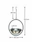 Preview: DanDiBo 2er Set Blumenampel Innen Metall Wand Hängepflanzen 53 cm 96087 M mit Topf Silber Pflanzenhänger Blumenhänger Topfhänger Blumen Blumentopfhänger Hängetopf