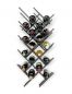 Preview: DanDiBo 2er Set Weinregal Metall Schwarz Wand erweiterbar für 18 Flaschen Acord Flaschenregal 96279 Flaschenständer Weinflaschenhalter Flaschenhalter