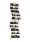 Preview: DanDiBo set of 2 wine racks metal black wall expandable for 10 bottles Lento bottle rack 96270 bottle rack wine bottle holder bottle holder