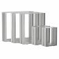Preview: DanDiBo 2x Bench Frame Stainless Steel 43 x 30 cm Bench Legs Bench Feet 96675 Bench Runners Coffee Table Table Legs Frame