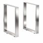 Preview: DanDiBo 2x Stainless Steel Table Legs 72 x 80 cm Table Frame Height-Adjustable 96671 Table Legs Furniture Legs Table Runners Dining Table Legs