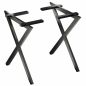 Preview: DanDiBo 2x Metal Table Legs Black 72 x 68 cm Table Frame Height Adjustable 96667 Table Legs Furniture Legs Table Runners Dining Table Legs