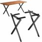 Preview: DanDiBo 2x Metal Table Legs Black 72 x 68 cm Table Frame Height Adjustable 96667 Table Legs Furniture Legs Table Runners Dining Table Legs