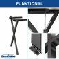 Preview: DanDiBo 2x Metal Table Legs Black 72 x 68 cm Table Frame Height Adjustable 96667 Table Legs Furniture Legs Table Runners Dining Table Legs