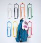 Preview: Uniquely designed coat hook "Paperclip" 32cm Wall mounted hook - Clip - Hook made of metal