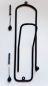 Preview: Uniquely designed coat hook "Paperclip" 32cm Wall mounted hook - Clip - Hook made of metal