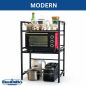 Preview: DanDiBo Adjustable Kitchen Shelf for Countertop Black Standing 3-Tier 40-64 cm Kitchen Shelf 96614 Standing Shelf