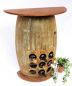 Preview: DanDiBo Weinregal Holz Halbrund Weinfass Natur 85 cm 1500 Bar Flaschenregal Flaschenständer Fass Holzfass