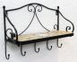 Preview: Shelf Merano Mosaic 050550 metal 41cm Towl rail Bath room Shelf with hooks