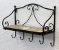 Preview: Shelf Merano Mosaic 050550 metal 41cm Towl rail Bath room Shelf with hooks