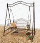 Preview: DanDiBo Hollywoodschaukel Metall Antik 2 Sitzer Gartenschaukel 082505 Schaukel Garten Schmiedeeisen