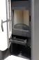 Preview: EEK A ABC Quadro Black wood-burning stove 9.5 kW with multiple occupancy Fireplace Stove Wood-burning stove Wood workshop stove Heating stove