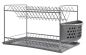 Preview: DanDiBo draining rack crockery 2 tiers draining rack 93870 draining basket draining rack draining tray dish drainer with coaster and cutlery basket