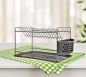 Preview: DanDiBo draining rack crockery 2 tiers draining rack 93870 draining basket draining rack draining tray dish drainer with coaster and cutlery basket