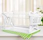 Preview: DanDiBo draining rack crockery 2 tiers White draining rack PK52 draining basket draining rack draining tray dish drainer with trivet and cutlery basket