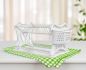 Preview: DanDiBo draining rack crockery 2 tiers White draining rack PK52 draining basket draining rack draining tray dish drainer with trivet and cutlery basket
