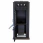 Preview: Babas Eco Hybridofen Pellets und Holz Kombiofen Kaminofen 8 kW Pelletofen ohne Strom Schwarz Holzofen Holz Ofen Kamin