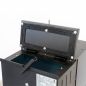 Preview: Babas Eco Mini Hybridofen Pellets und Holz Kombiofen Kaminofen 8 kW Pelletofen ohne Strom Schwarz Holzofen Holz Ofen Kamin