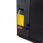 Preview: Babas Eco Mini Hybridofen Pellets und Holz Kombiofen Kaminofen 8 kW Pelletofen ohne Strom Schwarz Holzofen Holz Ofen Kamin